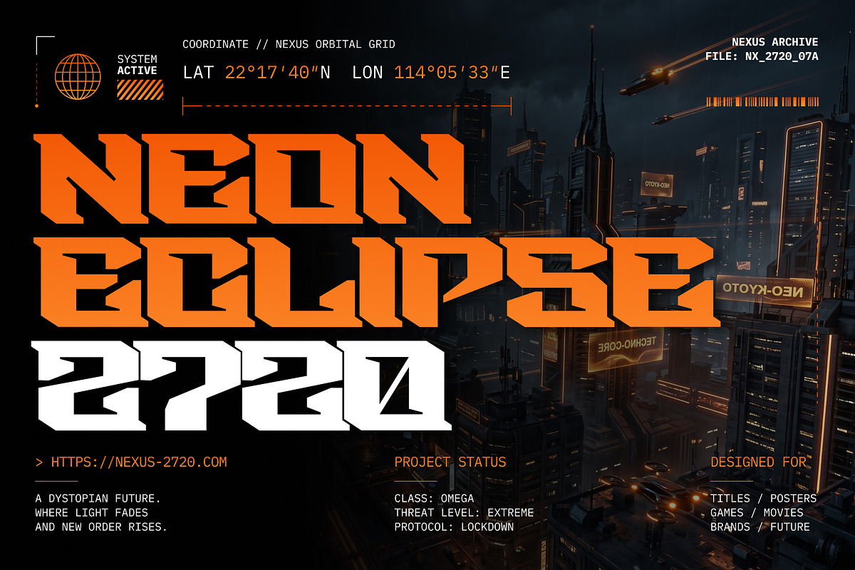 Cybergrind – Cyberpunk Display Font, a Sans Serif Font by Shinra Labs (Photo 4 of 10)
