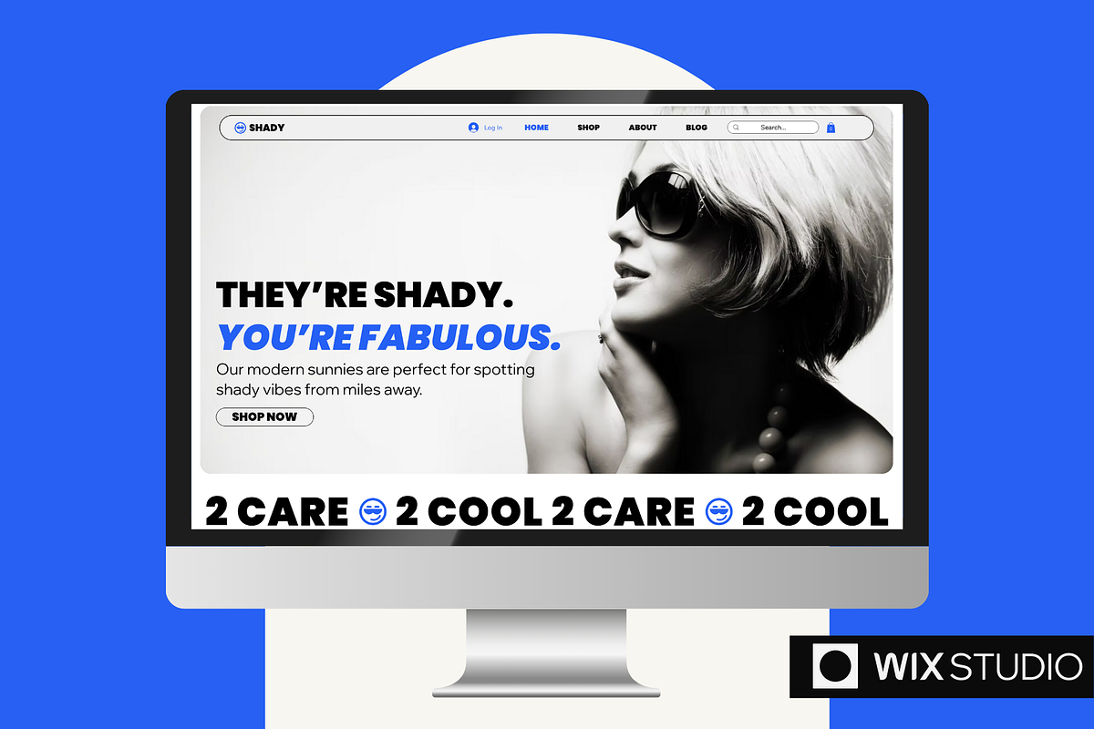 Bold Wix Studio Ecommerce Template, a Wix Template by Collette Collabs (Photo 1 of 6)
