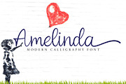 Amelinda, a Script Font by Tsurayya Studio (Thumbnail 1 of 10)
