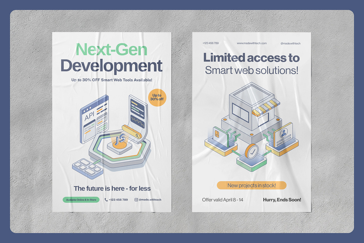 50 Web Development Illustrations, a Technology Illustration by Creative Stall (Photo 8 of 11)