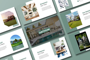 Anthum Real Estate PowerPoint, a Presentation Template by Overcloud
