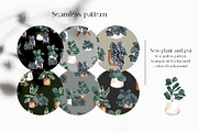 Potted Plant Pattern. Green home., a Pattern Graphic by ma_i_vi (Thumbnail 11 of 13)