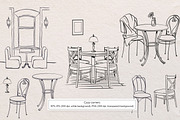 The Dessert corner. Vector art, a Food Illustration by Nadia Murash (Thumbnail 4 of 7)