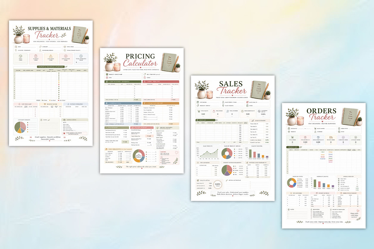 2027 Artisan Business Success Plan, a Stationery Template by Designmela01 (Photo 3 of 4)