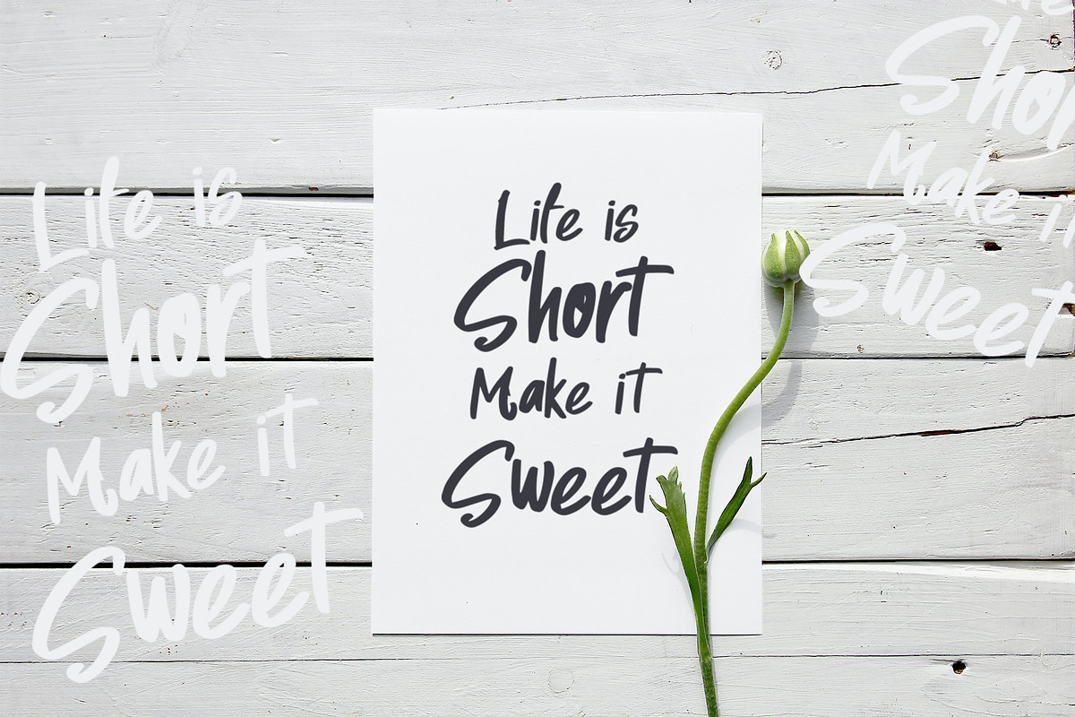Quick Norie - Handbrush Font, a Script Font by NTC Graphic (Photo 6 of 8)