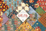 Fall City Hand Drawn Autumn Patterns, a Pattern Graphic by KaramfilaS (Thumbnail 1 of 21)