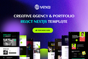 Vexa - Creative Portfolio NextJS, a React Template by AliThemes