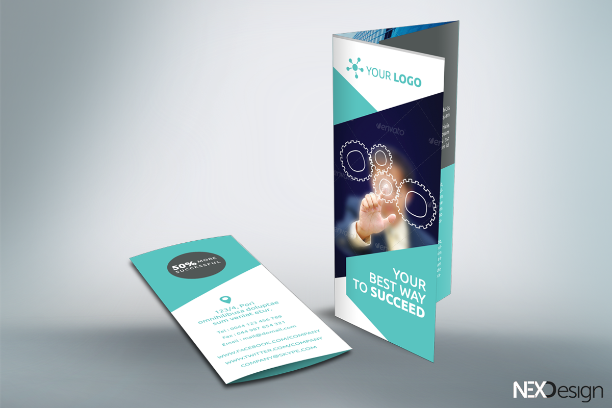 Business Tri-fold Brochure - SK, a Brochure Template by UNIK Agency (Photo 1 of 3)