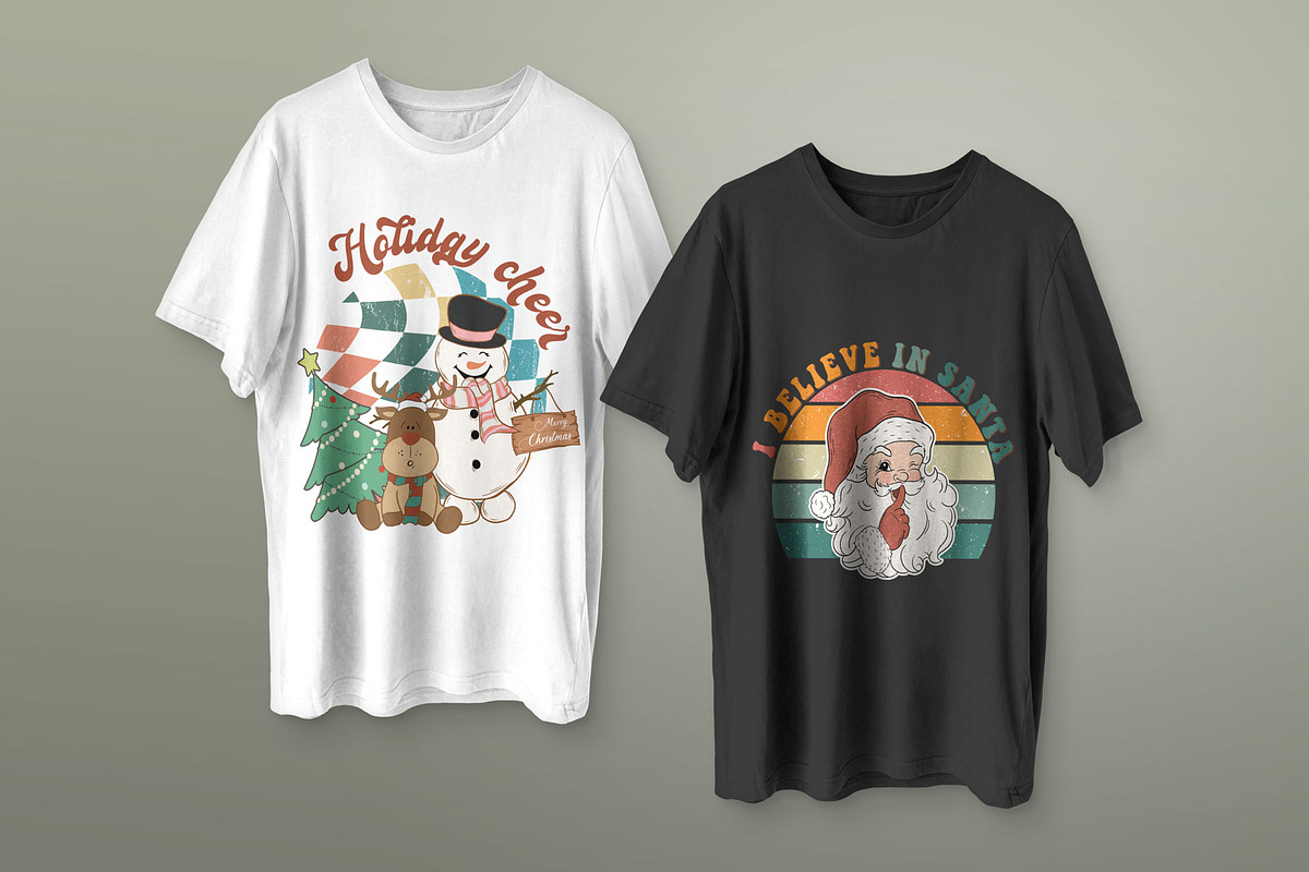 Retro Western Christmas Bundle PNG, an Illustration by ROJI CREATOR (Photo 2 of 7)