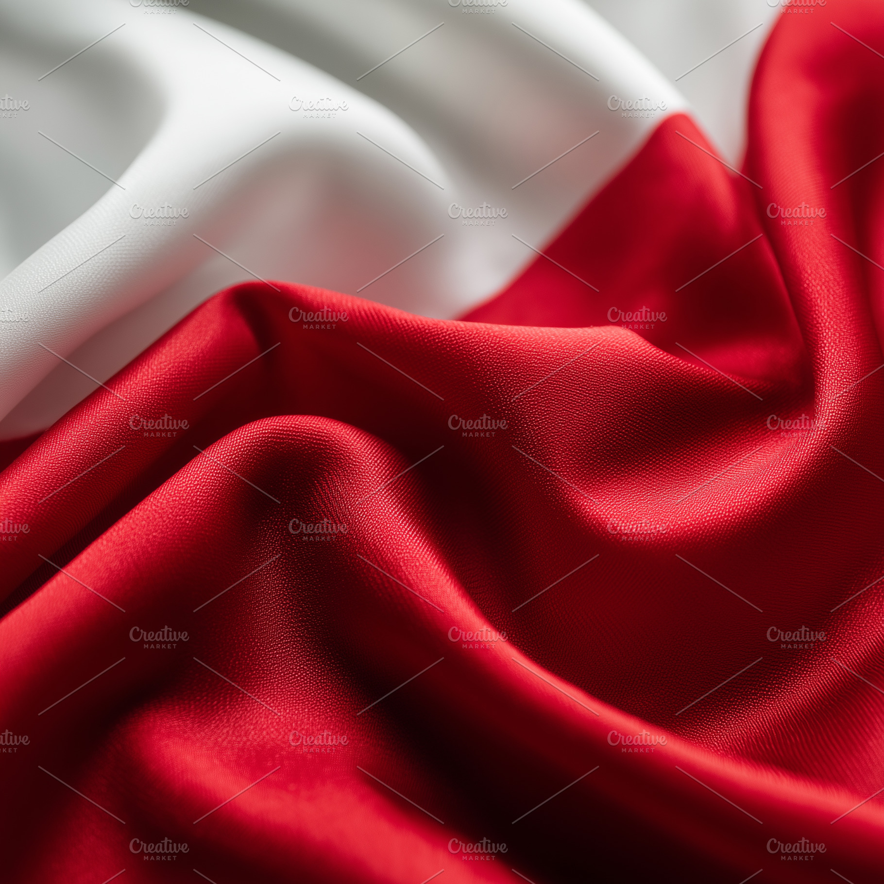 Detailed view on Polish flag, a Background Photo by MistyDay