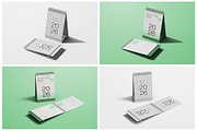 A5 Vertical Desk Calendar Mockup Set, a Household Mockup by Remnand Studio (Thumbnail 8 of 10)
