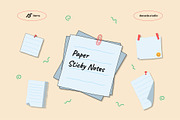 Paper Sticky Notes Graphic, an Object Graphic by Decade Studio (Thumbnail 1 of 2)