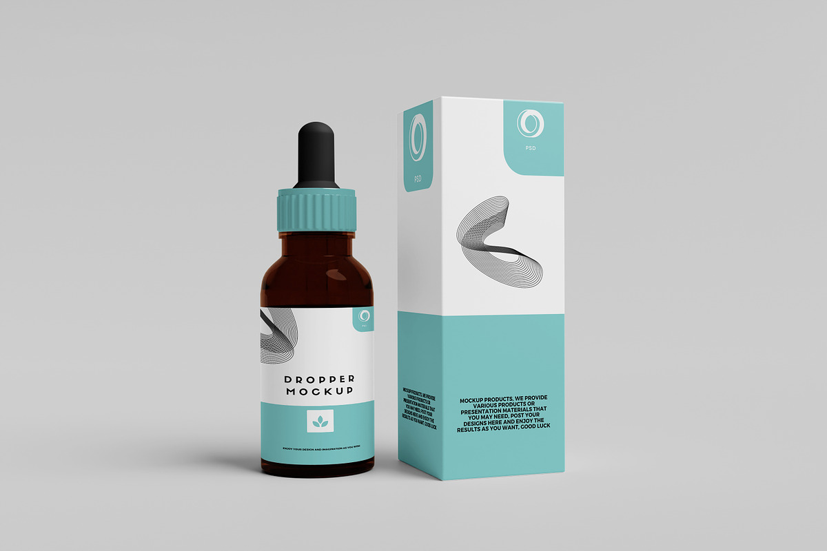 Dropper Bottle and box mockup, a Mockup by Graphic_world89 (Photo 9 of 12)