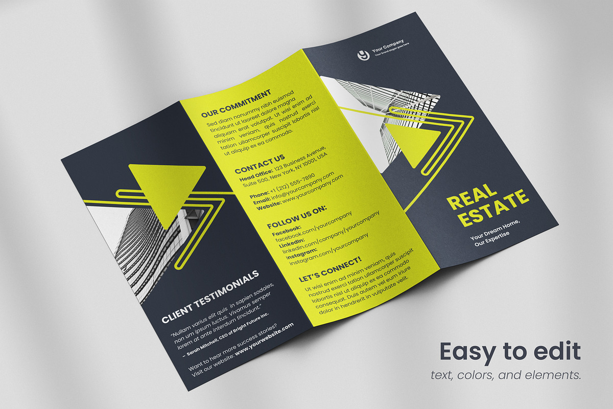 All Purpose Trifold Brochure 02, a Brochure Template by WheelieMonkey (Photo 3 of 4)