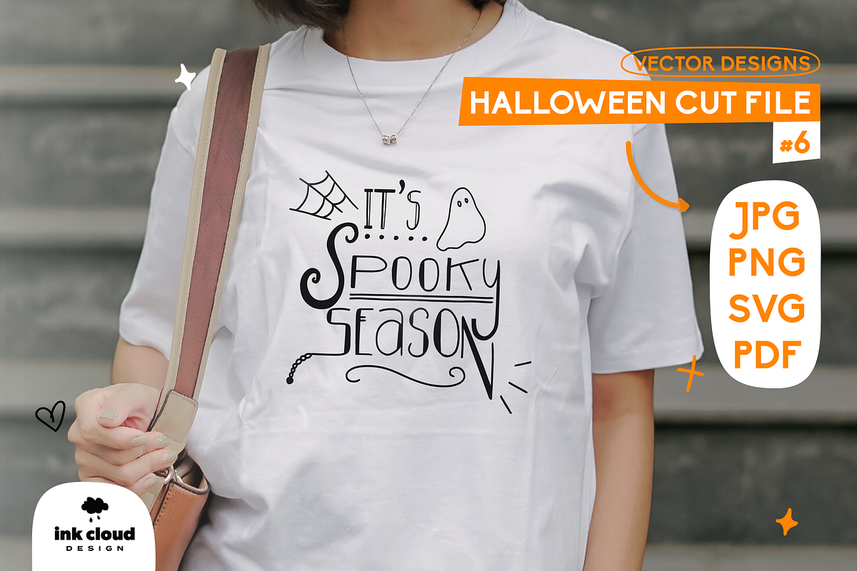 Halloween Bundle Pumpkin Spooky Cut, an Illustration by InkCloudDesign (Photo 9 of 10)