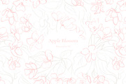 Apple Blossom Pattern Collection, a Pattern Graphic by Note And Silence (Thumbnail 2 of 8)