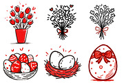 Hand Drawn Doodle Easter Spring Clip, an Illustration by Designworld (Thumbnail 4 of 6)