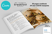 Canva Breakfast A4 Cookbook Template, a Magazine Template by DeLaGranSiete (Thumbnail 5 of 10)