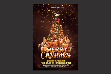 Merry Christmas Flyer, a Flyer Template by DSGraphicDesign