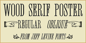 Wood Serif Poster JNL