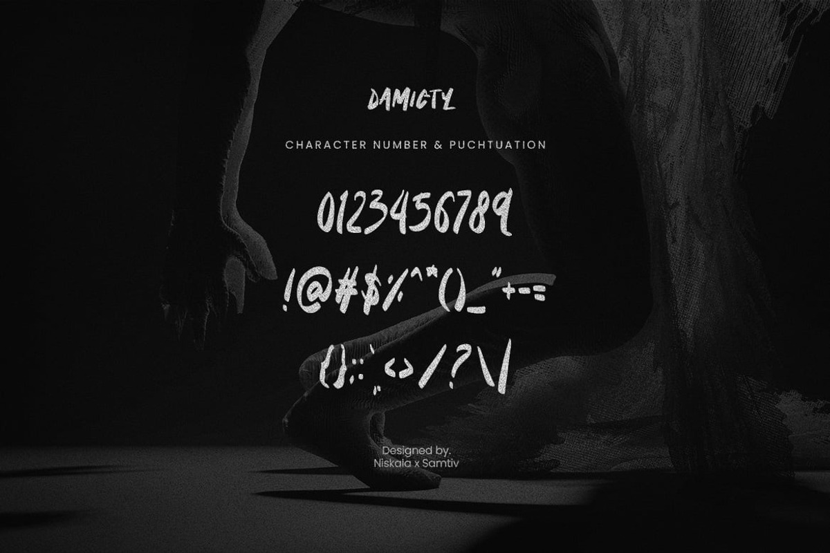Horror - Handwritten Retro Font, a Handwritten Font by Luna Shop (Photo 2 of 6)