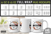 11 oz & 15 oz Mug Mockups (PNGs), a Cups & Container Mockup by Ultimate Mockups (Thumbnail 1 of 7)