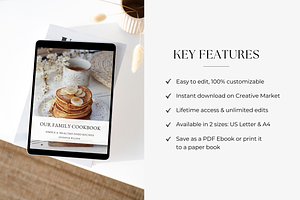 Cookbook Recipe Ebook Template