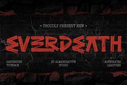 Everdeath – Handbrush Typeface, a Handwritten Font by Almarkhatype (Thumbnail 1 of 15)