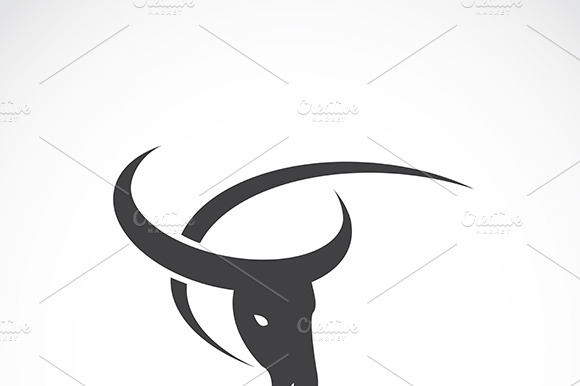 Vector Image Of An Buffalo Design