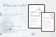 Canva **Elegant Wedding** Invitation, an Invitation Template by ElladesignCo (Thumbnail 2 of 5)