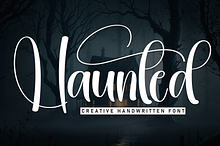 Haunted | Script Font