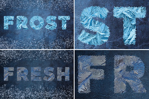 Frost Actions Styles Brushes For Ps