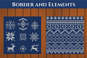 Christmas Knitted Templated, a Texture Illustration by Katyr (Thumbnail 2 of 4)