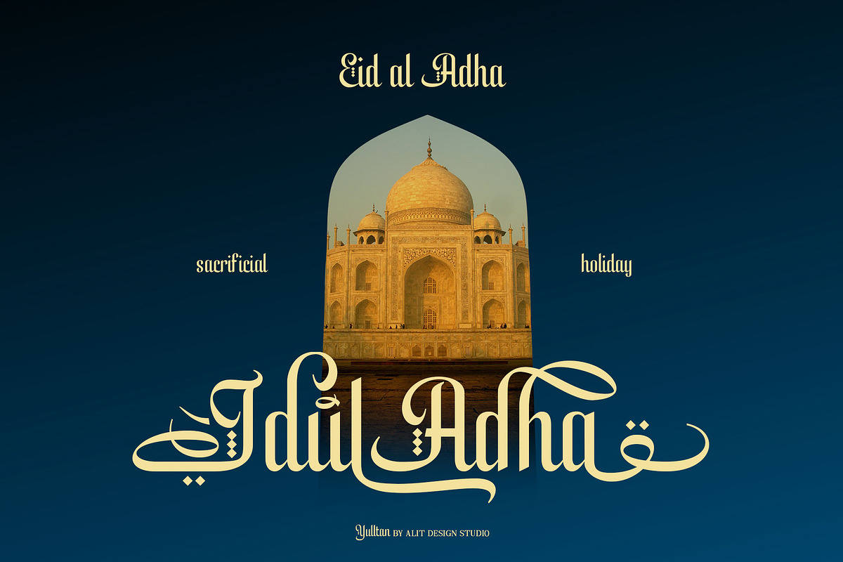 Yulltan Ramadan Typeface, a Sans Serif Font by alit design (Photo 10 of 19)