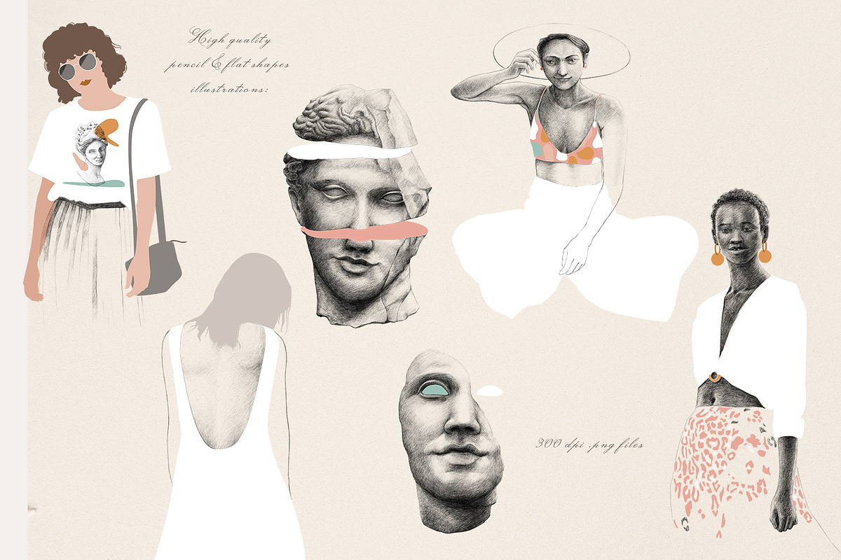 Femi & Artsy illustrations set, an Illustration by Bibela (Photo 5 of 10)