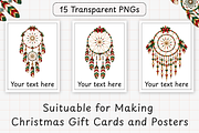 Christmas Dream Catcher Bundle, a Seasonal Illustration by Ink Gallery (Thumbnail 3 of 10)