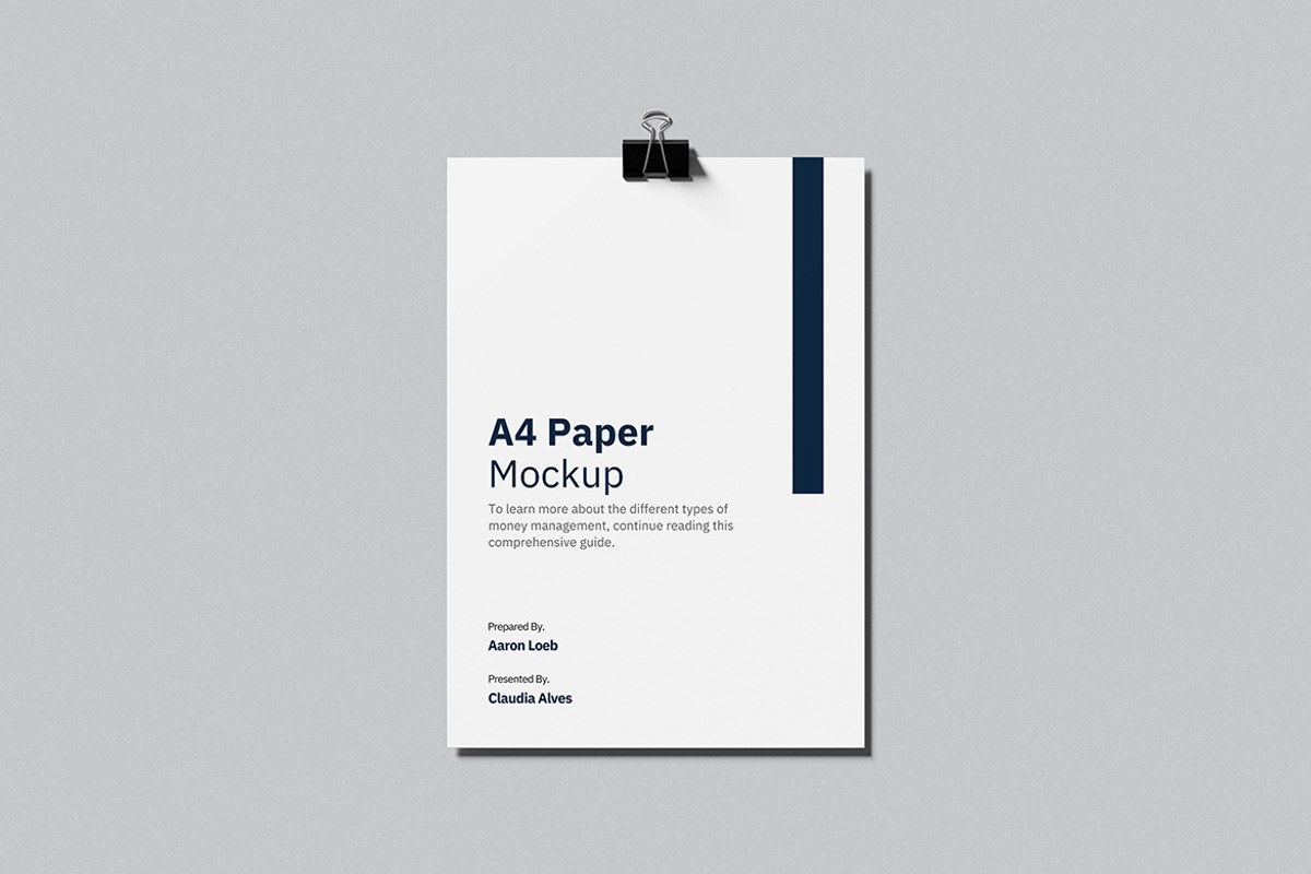 High Quality A4 Paper Mockup, an Advertising Mockup by swsi-studio (Photo 4 of 5)
