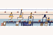 Factory industrial line, conveyor, a Technology Illustration by Good Studio (Thumbnail 1 of 3)