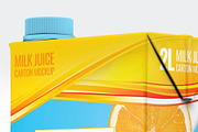 Milk or Juice Carton Mockup, an Advertising Mockup by Hubzway (Thumbnail 4 of 7)