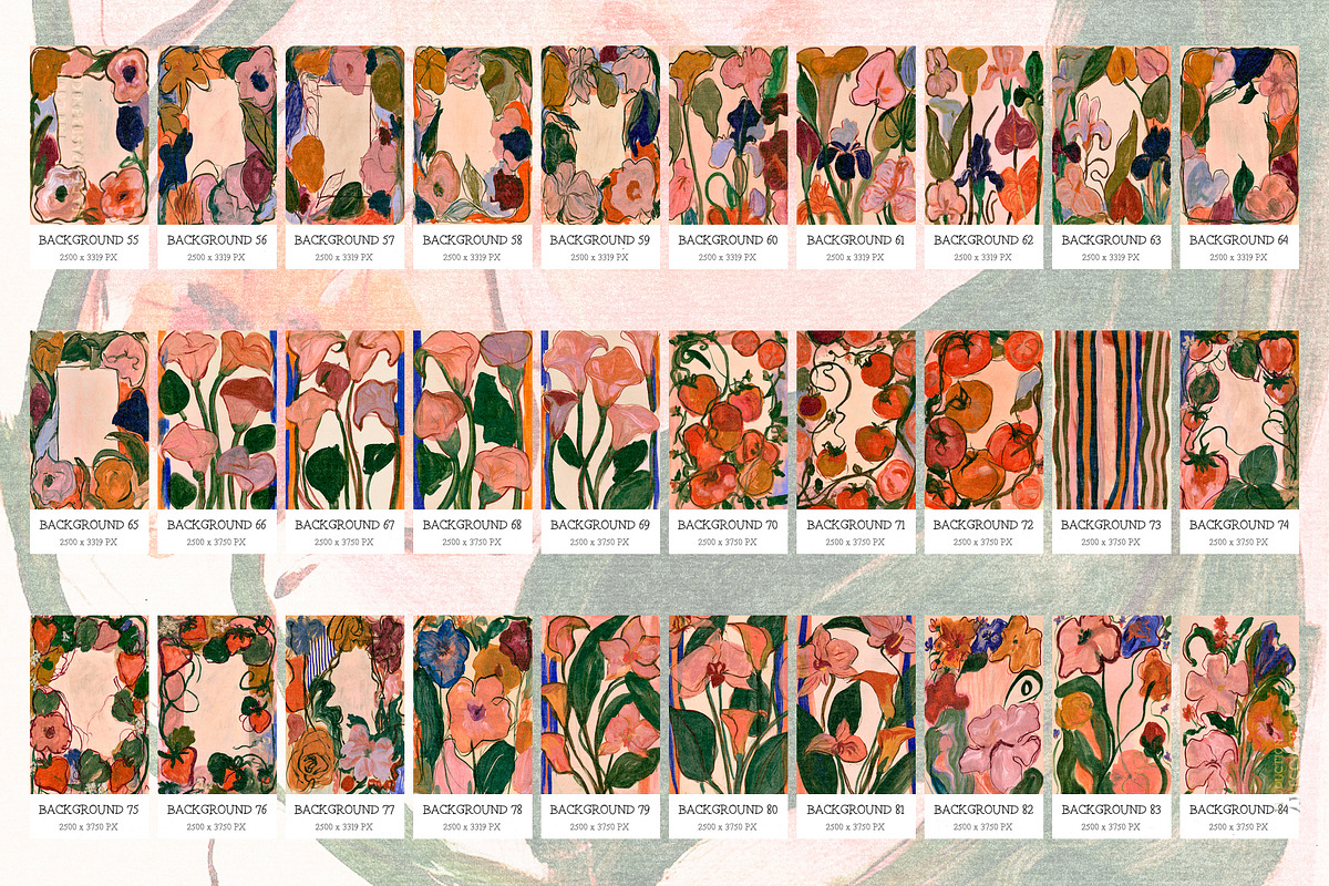 Painterly Florals, a Background Graphic by nadispasibenko (Photo 9 of 9)