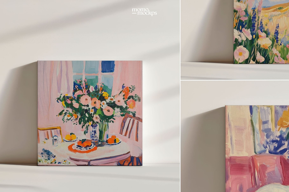 Square Canvas Mockup | PSD, a Mockup by momomockps (Photo 2 of 8)