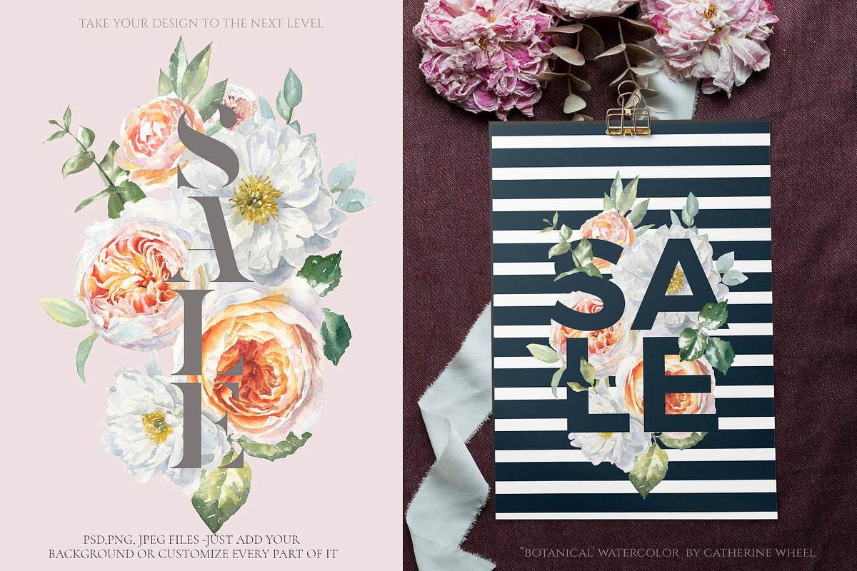 Watercolor Botanical Florals, a Decorative Illustration by Catherine Wheel (Photo 36 of 43)
