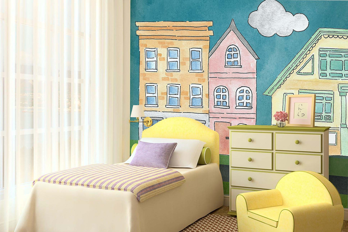 Home Sweet Home Watercolor Mini Set, an Illustration by An Design (Photo 6 of 7)