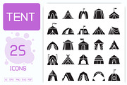 Canopy Dome Tent Icons Set, an Icon by Designfour (Thumbnail 1 of 7)
