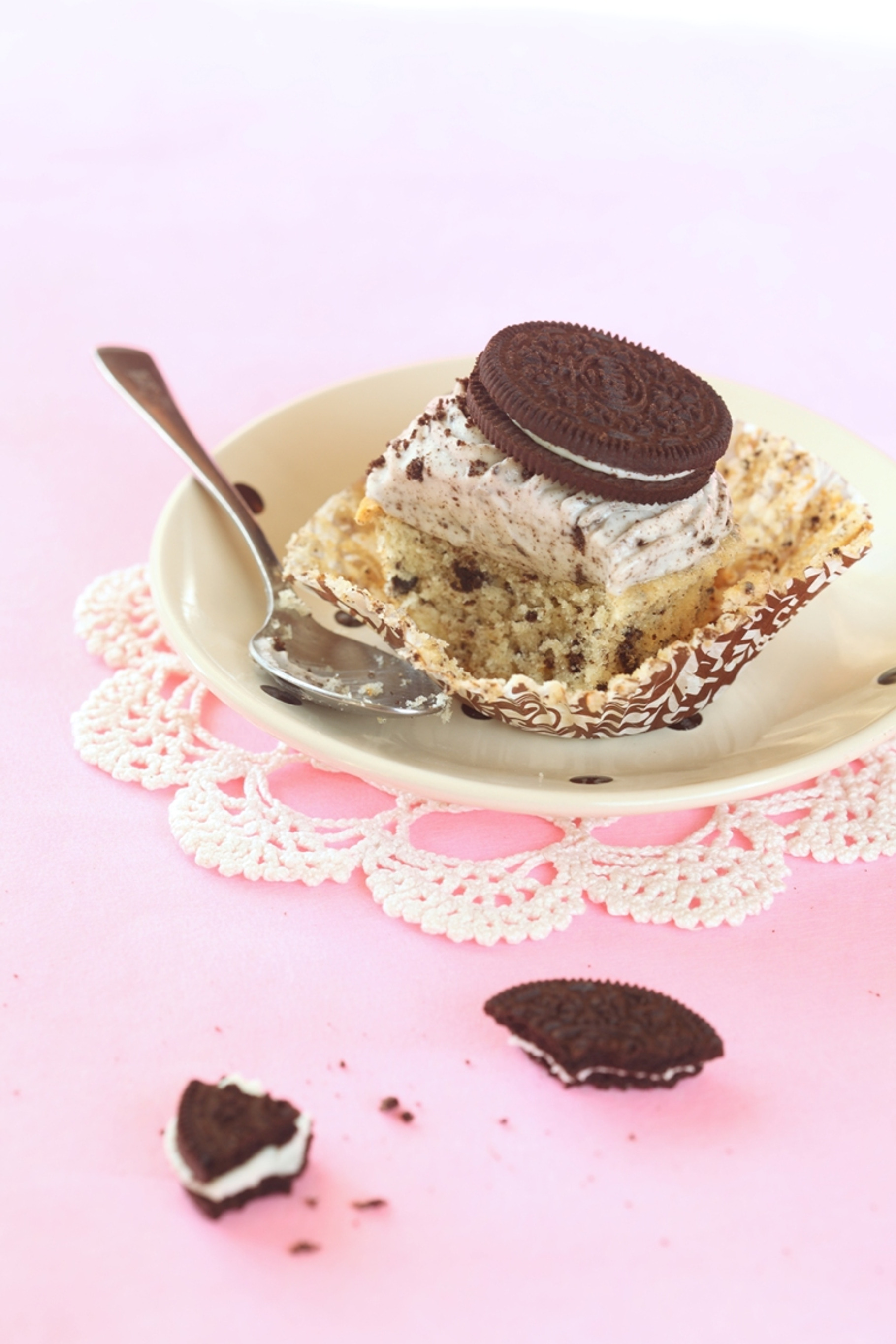 Chocolate cookie cupcake featuring background, baked, and baking, a Food & Drink Photo by Miuda21