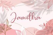Jamitha - Signature Script Font, a Script Font by BumbleGraph Studio (Thumbnail 1 of 12)