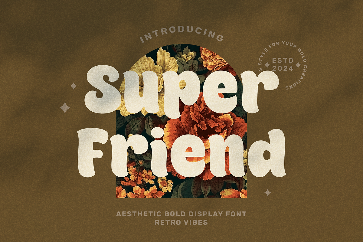 Super Friend - Fancy Bold Font, a Font by Ali Hamidi (Photo 1 of 9)