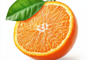 Fresh orange citrus fruits with gree, a Food & Drink Photo by Pixeness Studio