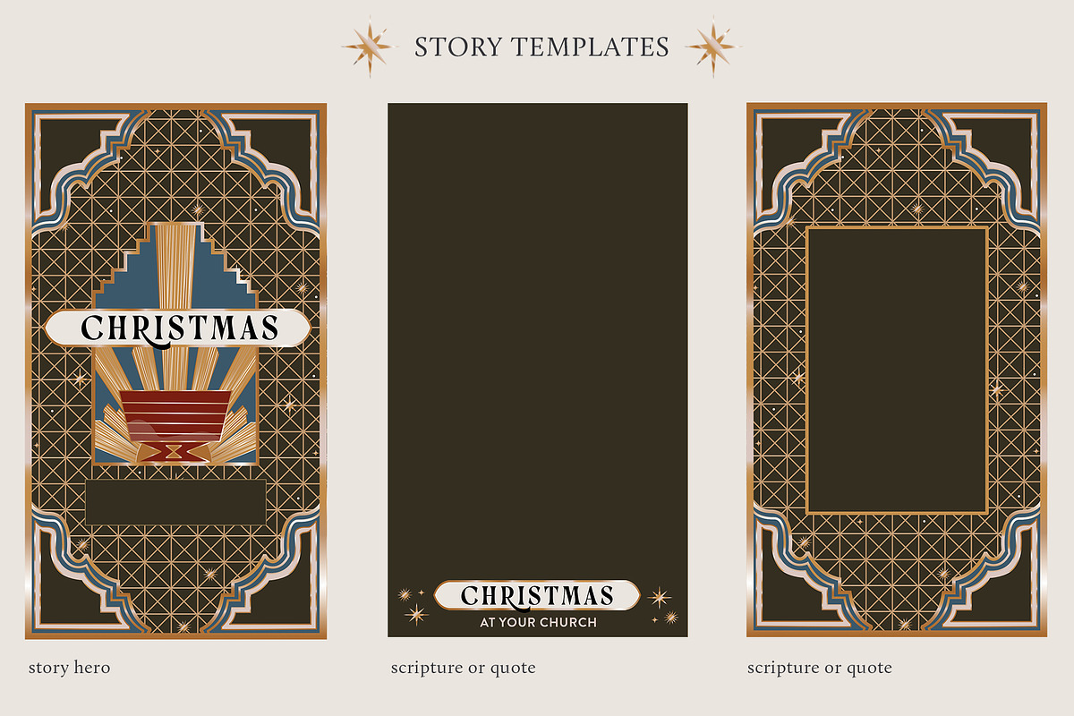 Christmas Sermon Series Brand Kit, a Presentation Template by The Trough Co. (Photo 4 of 6)