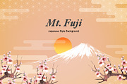 Mt.Fuji Japanese Style Background, an Illustration by Gallery House (Thumbnail 1 of 6)